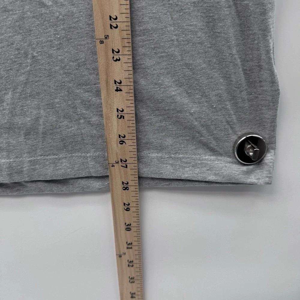 NWT True Religion Hooded Tank Mens S Light Grey World Tour Buddha Sleeveless Gym